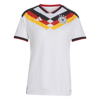 Vente Flash Femme Allemagne Domicile Maillot - Coupe du Monde 2026 Blanc