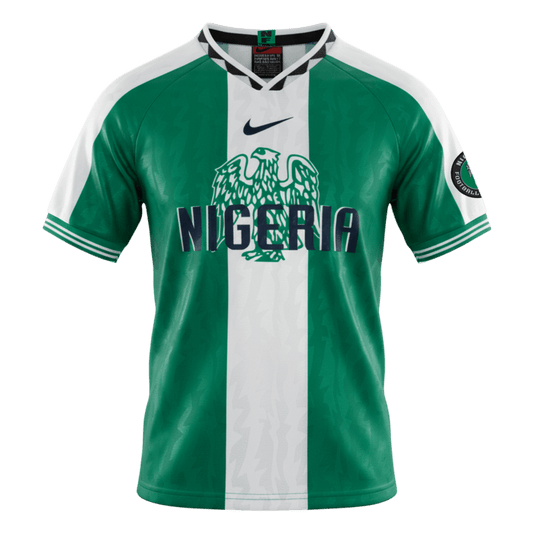 Retro Nigeria Thuisshirt 1996 Groen & Wit