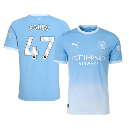 FODEN #47 Manchester City Domicile Maillot 2026/27 Bleu Joueur