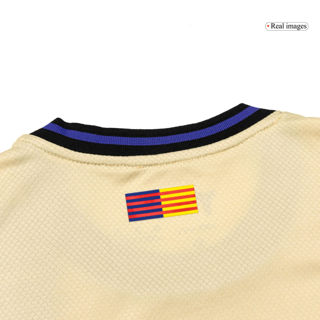 Vente Flash Barcelone Extérieur Maillot Kit 2025/26 Enfant Jaune&Noir