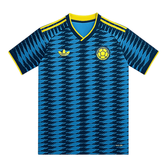 Colombia Uitshirt - Wereldkampioenschap 2026 Blauw Grote Maat