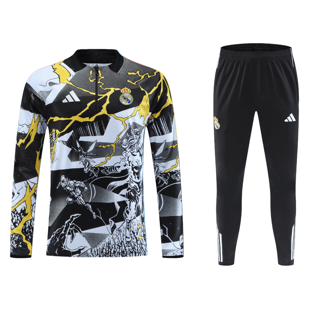 Real Madrid Sweatshirt Tenue 2025/26 Kind Zwart