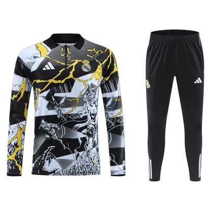 Real Madrid Sweatshirt Tenue 2025/26 Kind Zwart