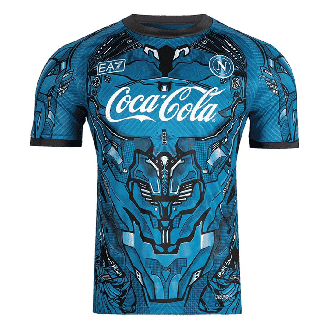 Napoli Pre-Match Shirt 2025/26 Blauw Grote Maat