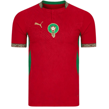 Maroc Domicile Maillot - Coupe du Monde 2026 Rouge Joueur