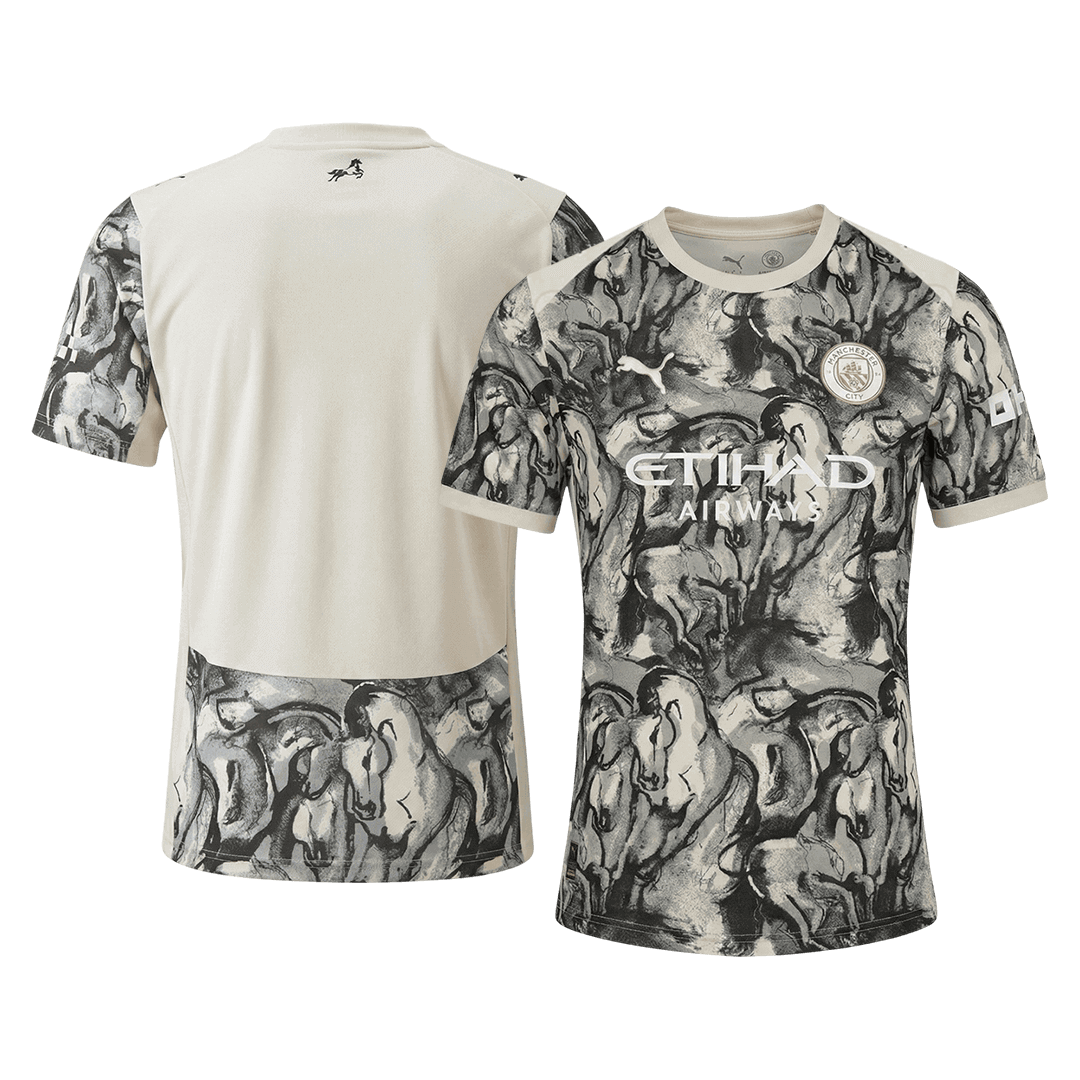 Manchester City Thuisshirt 2025/26 Zwart & Wit