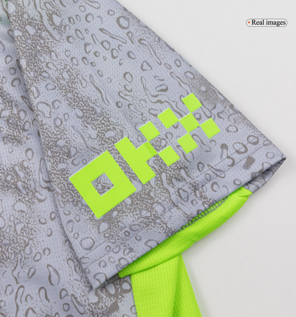 Manchester City Derde Thuisshirt Kit 2025/26 Kinderen Grijs