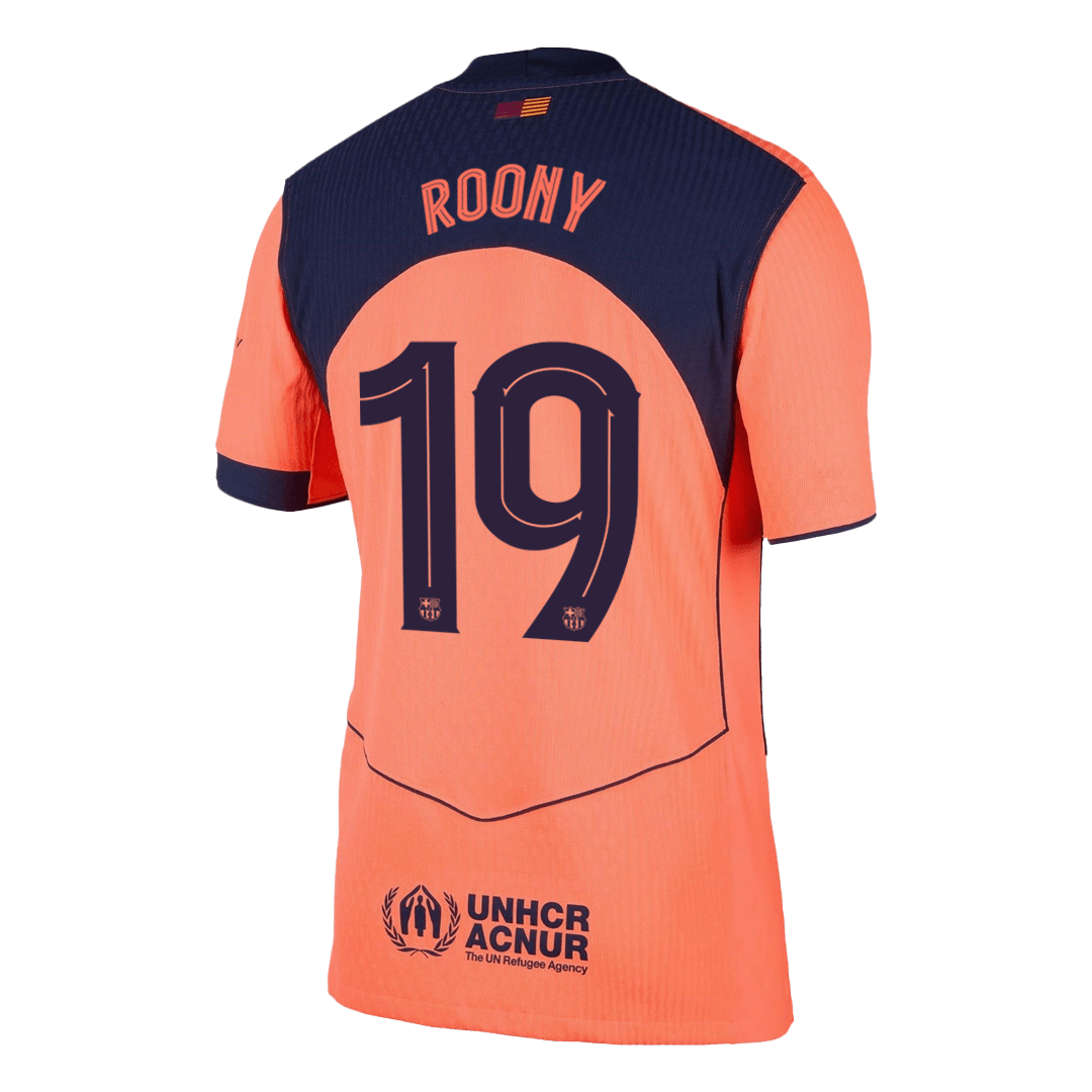 ROONY #19 Barcelona Derde Shirt 2025/26 Oranje Authentiek - UCL
