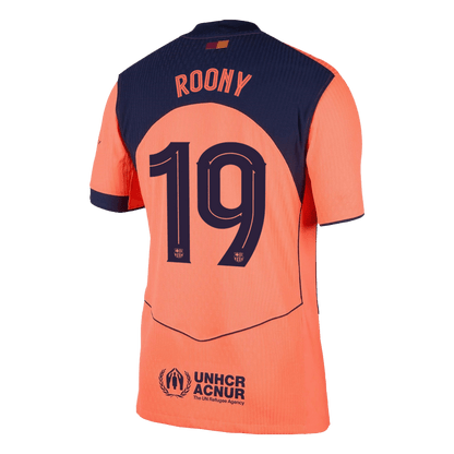 ROONY #19 Barcelona Derde Shirt 2025/26 Oranje Authentiek - UCL