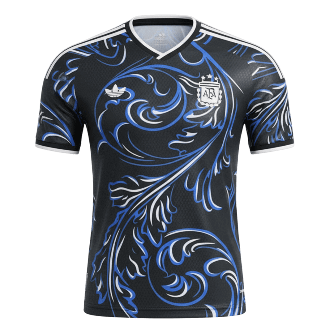 Argentine Extérieur Maillot Coupe du Monde 2026 Noir Joueur Grande Taille