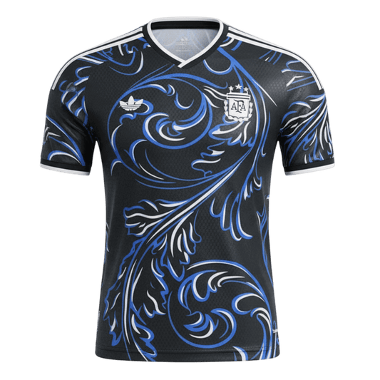 Argentine Extérieur Maillot Coupe du Monde 2026 Noir Joueur Grande Taille