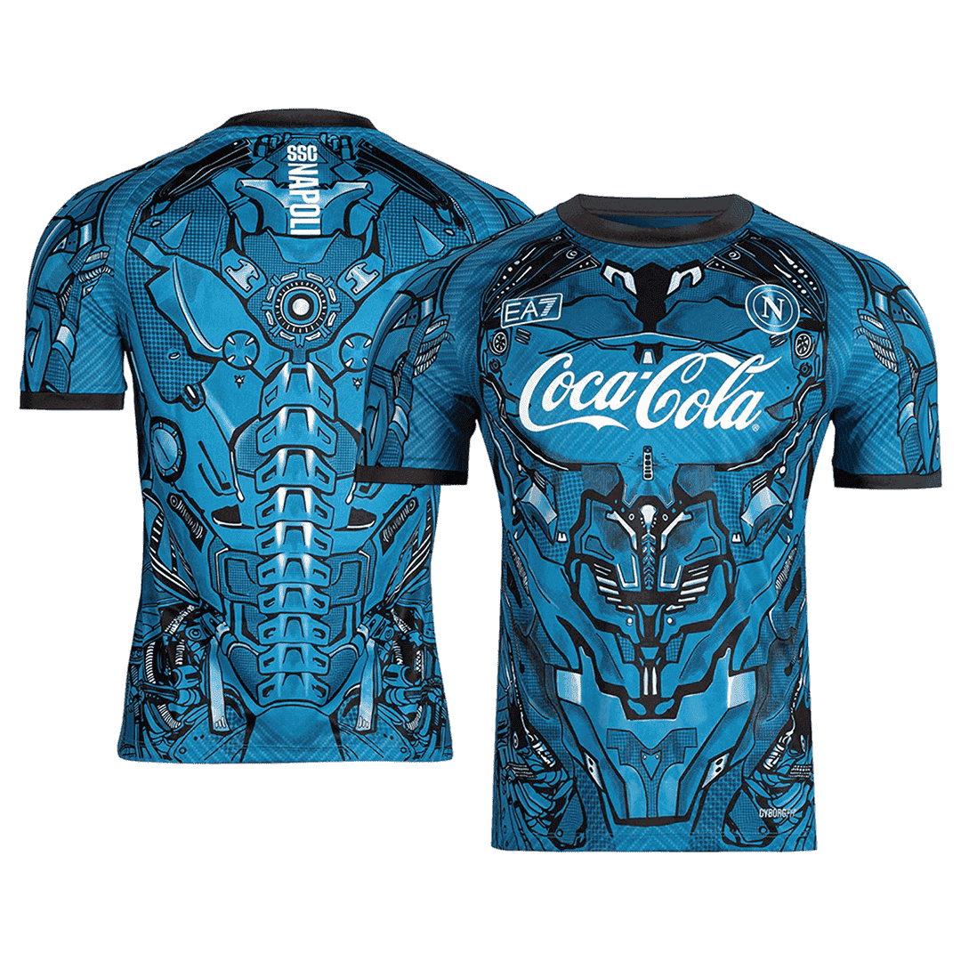 Napoli Pre-Match Shirt 2025/26 Blauw Grote Maat