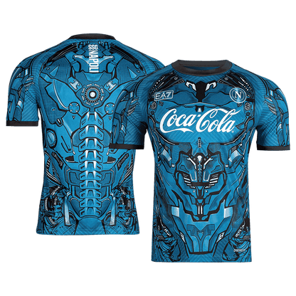 Napoli Pre-Match Shirt 2025/26 Blauw Grote Maat