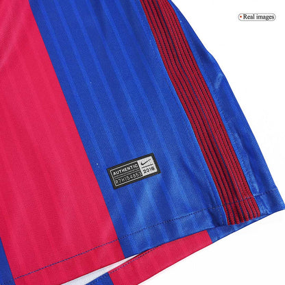 Retro MESSI #10 Barcelone Domicile Maillot 2016/17 Rouge&Bleu