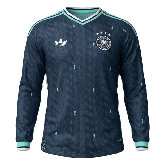 Duitsland Uitshirt Lange Mouwen - Wereldkampioenschap 2026 Marineblauw