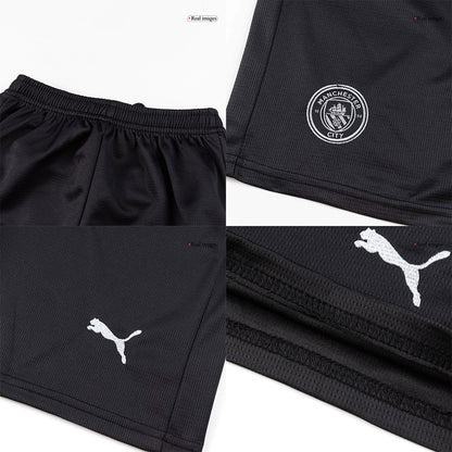 Manchester City Uit Tenue Set 2025/26 Kinderen Zwart