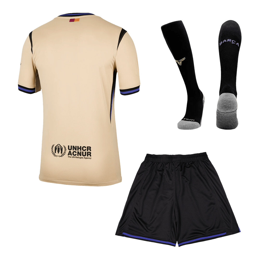 Barcelona Uit Thuisshirt Kit 2025/26 Geel&Zwart