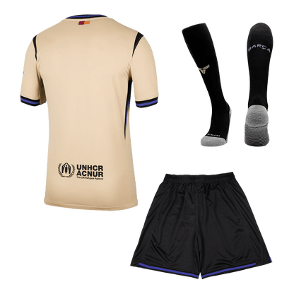 Barcelona Uit Thuisshirt Kit 2025/26 Geel&Zwart