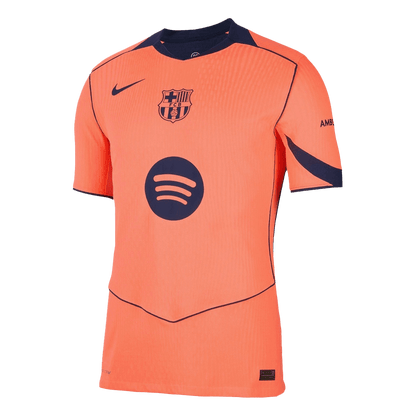 F.DE JONG #21 Barcelona Derde Thuisshirt 2025/26 Oranje Authentiek - UCL