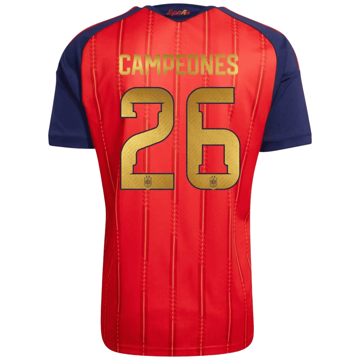 CAMPEONES #26 Espagne Domicile Maillot - Coupe du Monde 2026 Rouge - Super