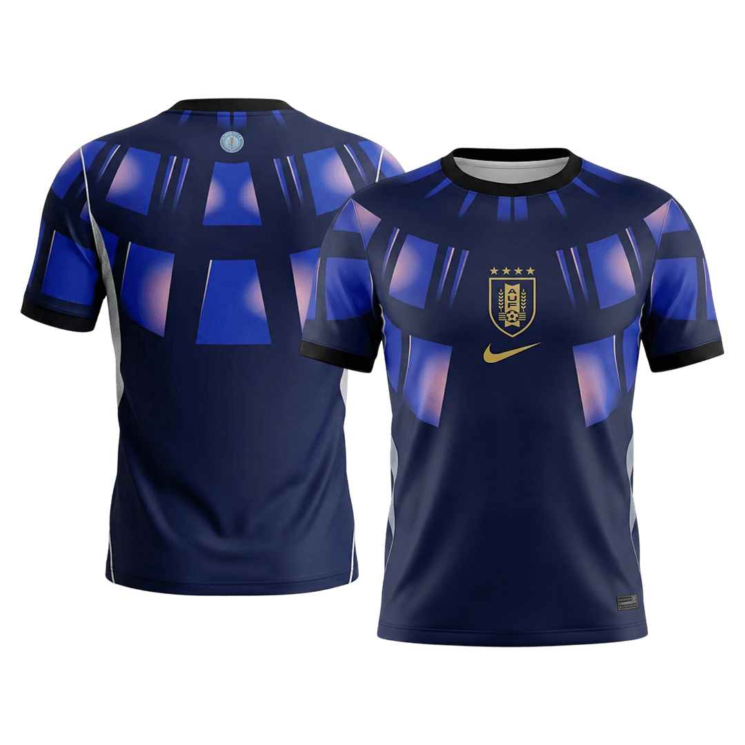 Uruguay Uitshirt - Wereldkampioenschap 2026 Donkerblauw Grote Maten