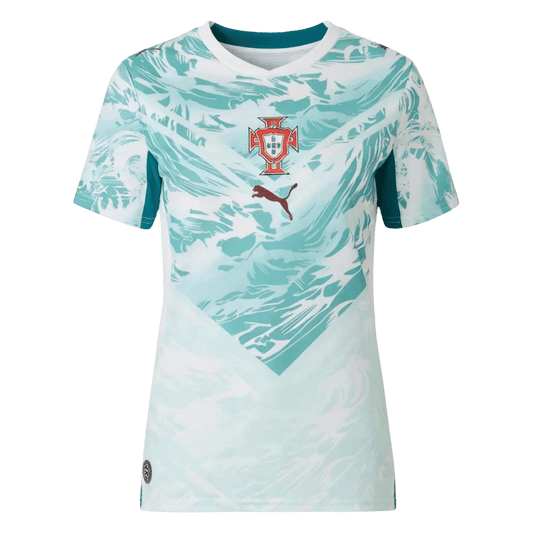 Vente Flash Femme Portugal Extérieur Maillot - Coupe du Monde 2026 White&Green