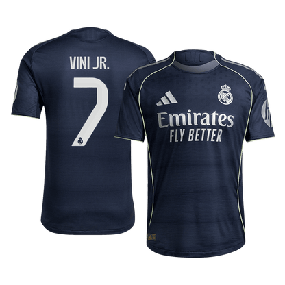 VINI JR. #7 Real Madrid Uitshirt 2025/26 Authentiek