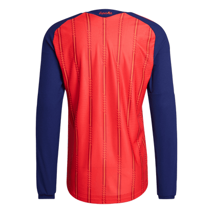 Espagne Domicile Maillot Manches Longues - Coupe du Monde 2026 Rouge