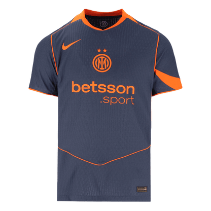 Inter Milan Derde Thuisshirt 2025/26 Marineblauw Authentic Grote Maat