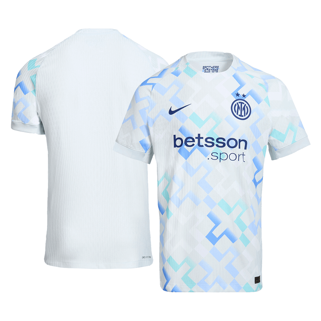 Inter Milaan Uitshirt 2025/26 Blauw Authentiek