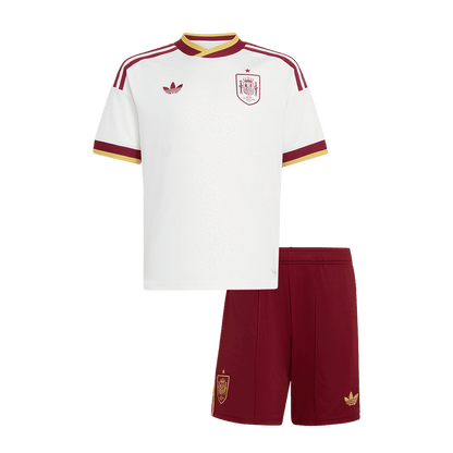 Vente Flash Espagne Extérieur Maillot Kit 2026 Enfant Blanc