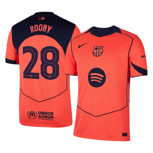 ROONY #28 Barcelona Derde Shirt 2025/26 Oranje