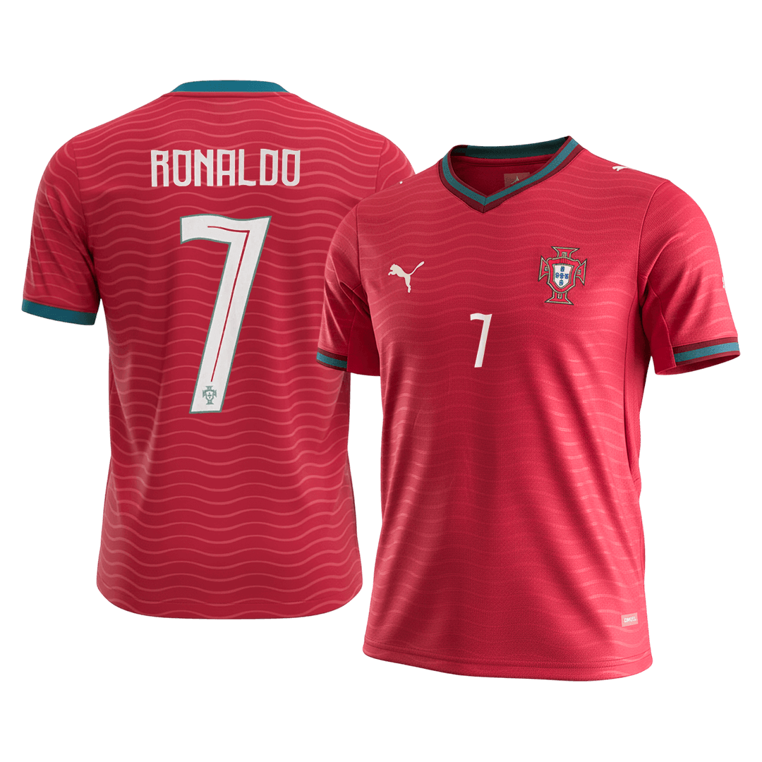 RONALDO #7 Portugal Thuisshirt WK 2026 Rood