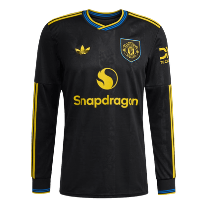 Manchester United Derde Shirt Lange Mouwen 2025/26 Zwart
