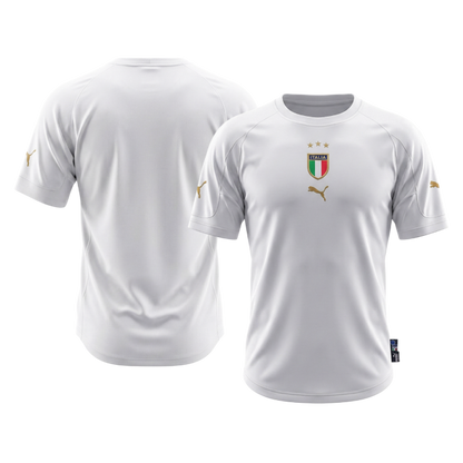 Retro Italië Uit Shirt 2004 Wit