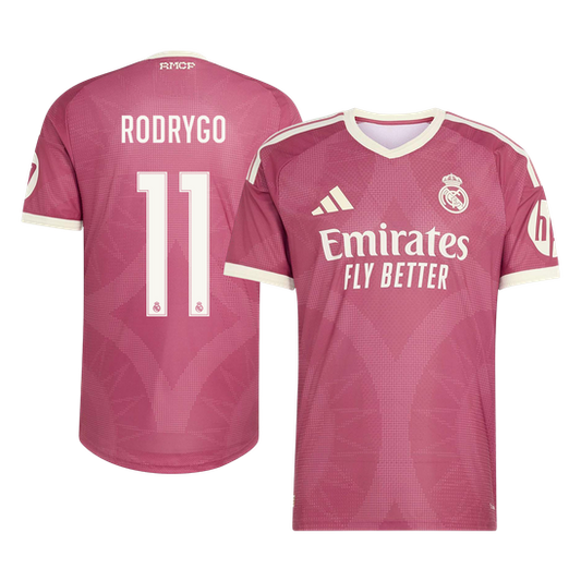 RODRYGO #11 Real Madrid Third Maillot 2026/27 Rose Joueur