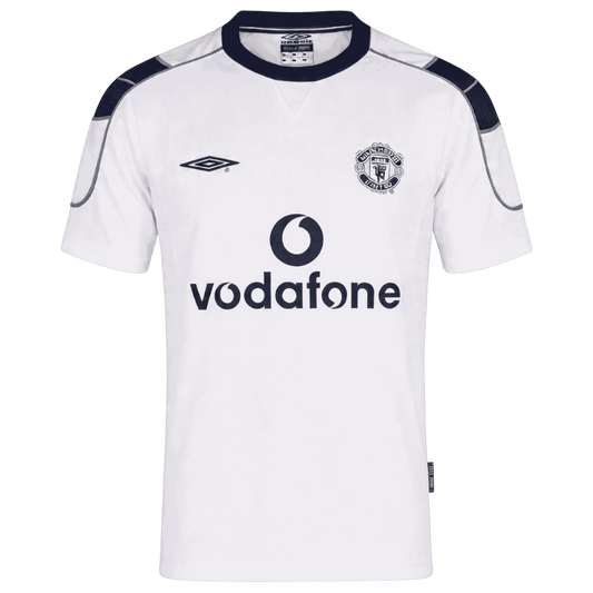 Retro Manchester United Uitshirt 2000/01 Wit