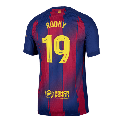 ROONY #19 Barcelona Thuisshirt 2025/26 Rood en Blauw Speler - UCL