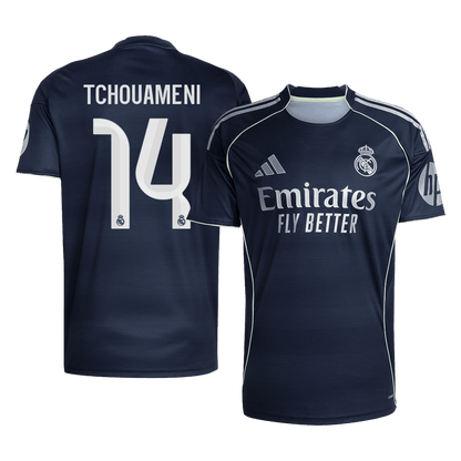 TCHOUAMENI #14 Real Madrid Uitshirt 2025/26 Marineblauw
