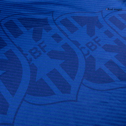 Retro Brazilië Uitshirt 94/96 Blauw