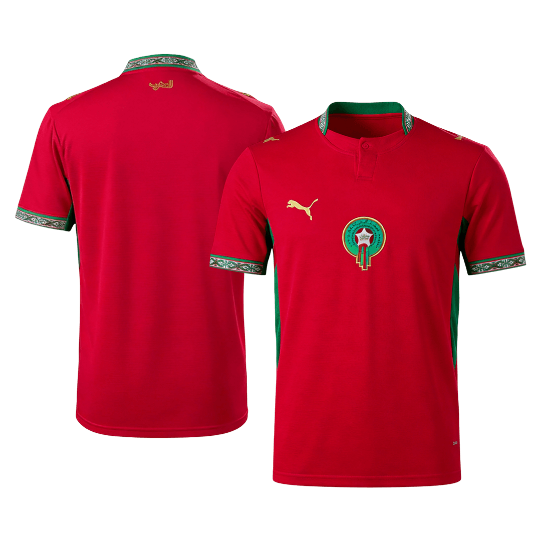 Vente Flash Maroc Domicile Maillot - Coupe du Monde 2026 Rouge