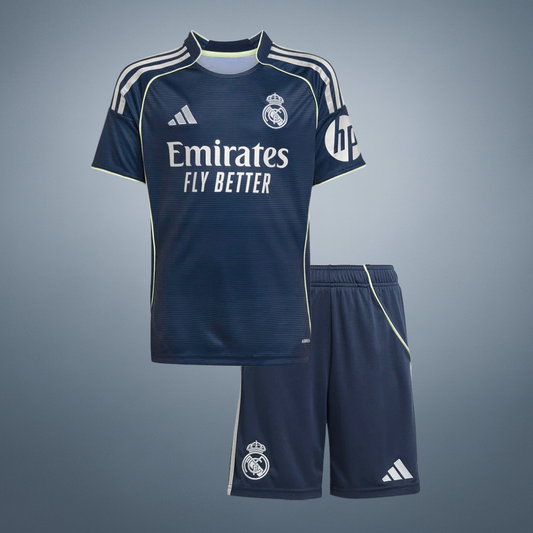 Vente Flash Real Madrid Extérieur Maillot Kit 2025/26 Enfant