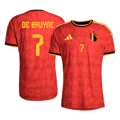 DE BRUYNE #7 België Thuisshirt - WK 2026 Rood Speler