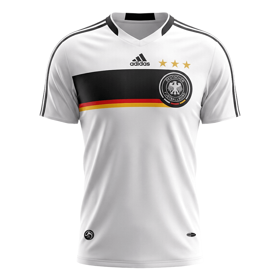 Retro Duitsland Thuisshirt 2008 Wit