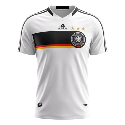 Retro Duitsland Thuisshirt 2008 Wit