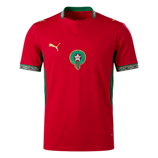 Maroc Domicile Maillot - Coupe du Monde 2026 Rouge Grande Taille