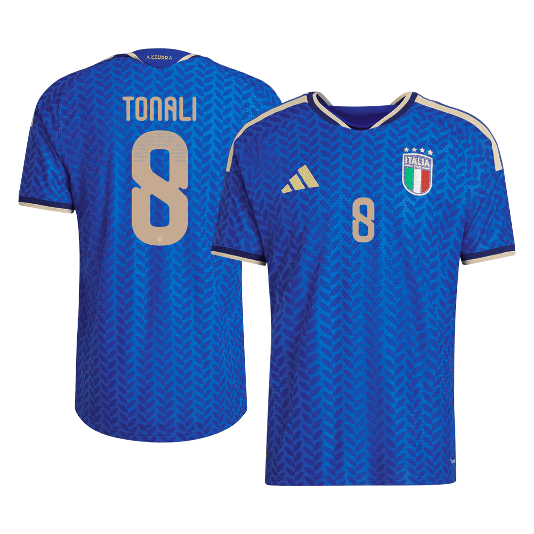 TONALI #8 Italië Thuis Wereldkampioenschap 2026 Shirt Blauw Speler