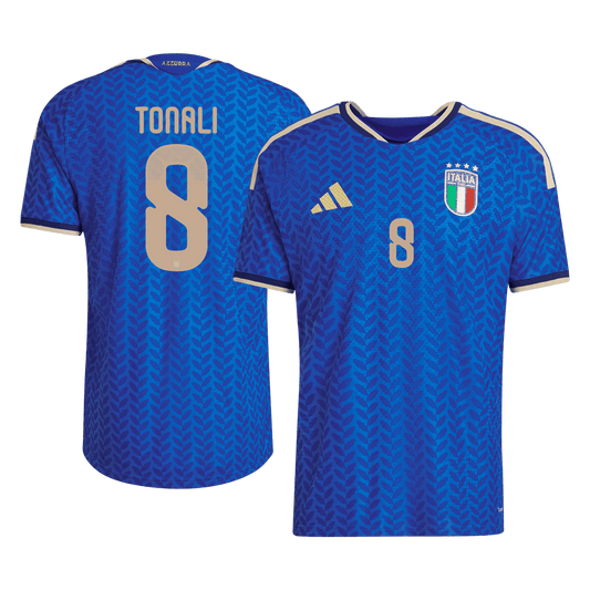 TONALI #8 Italië Thuis Wereldkampioenschap 2026 Shirt Blauw Speler