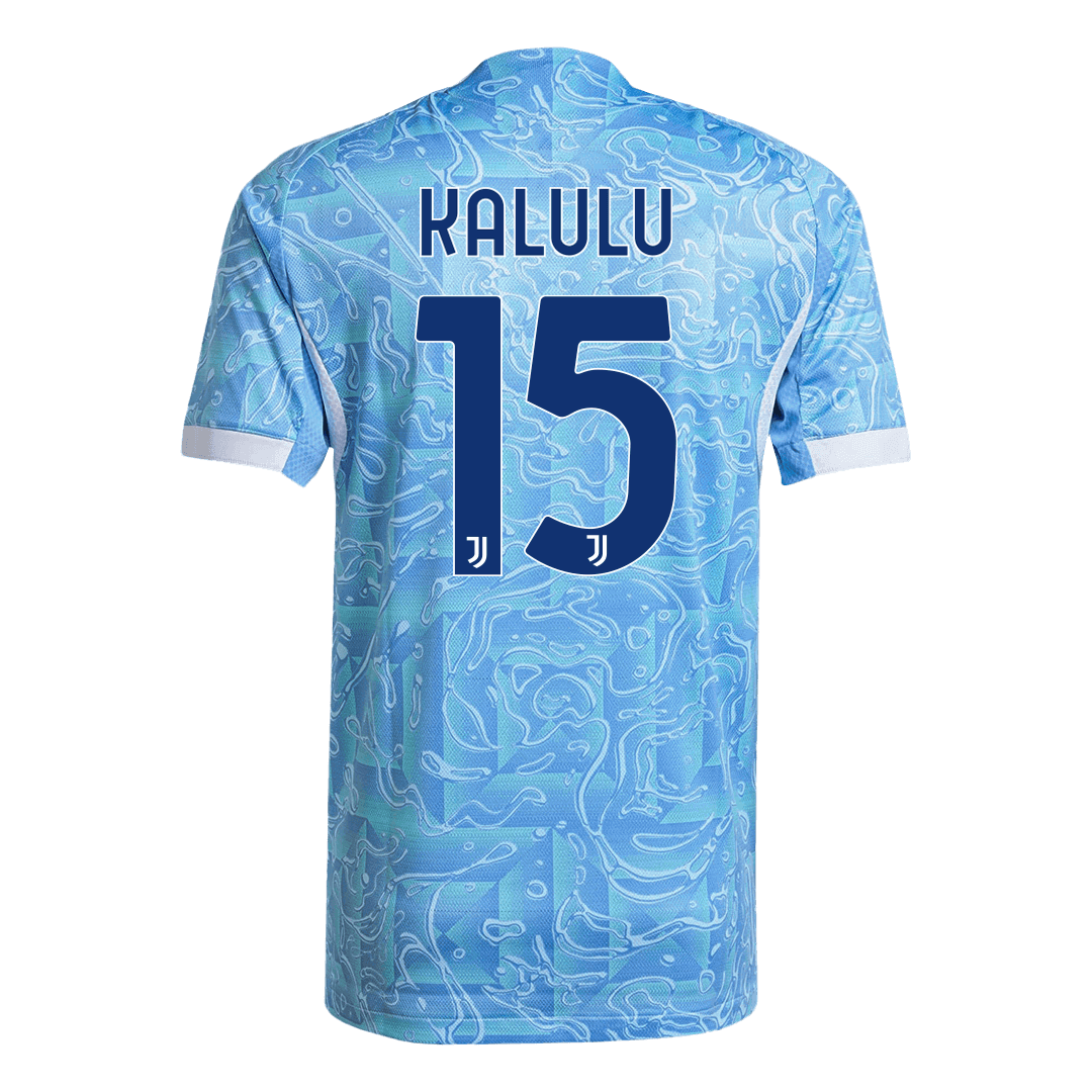 KALULU #15 Juventus Uitshirt 2025/26 Blauw Authentiek
