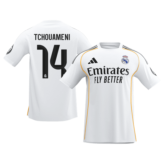 TCHOUAMENI #14 Real Madrid Thuisshirt 2025/26 Wit - Super